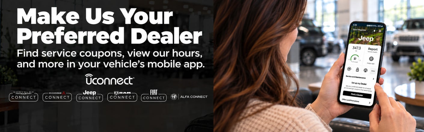 uconnect® make us your preferred dealer | Champion Chrysler Jeep Dodge Ram of Brighton in Brighton MI