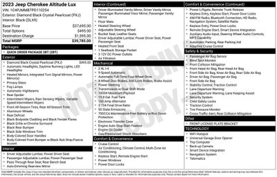 2023 Jeep Cherokee Altitude Lux 4x4
