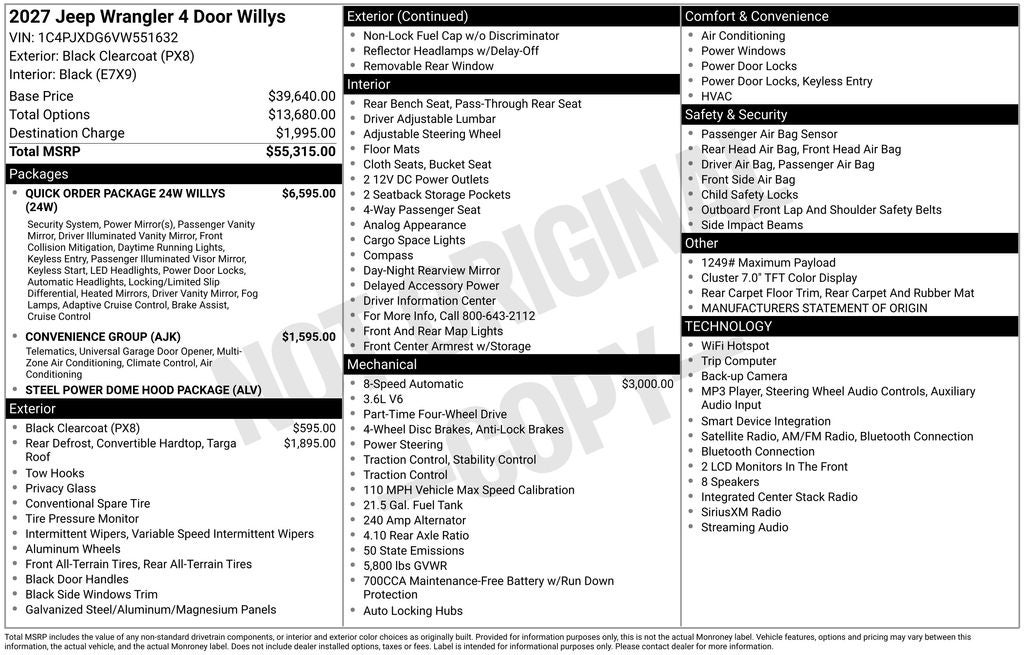 2027 Jeep Wrangler Willys