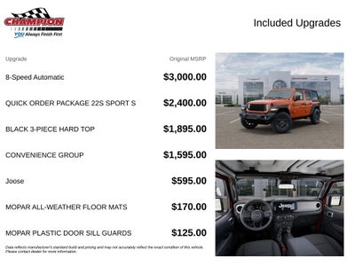 2026 Jeep Wrangler WRANGLER 4-DOOR SPORT S