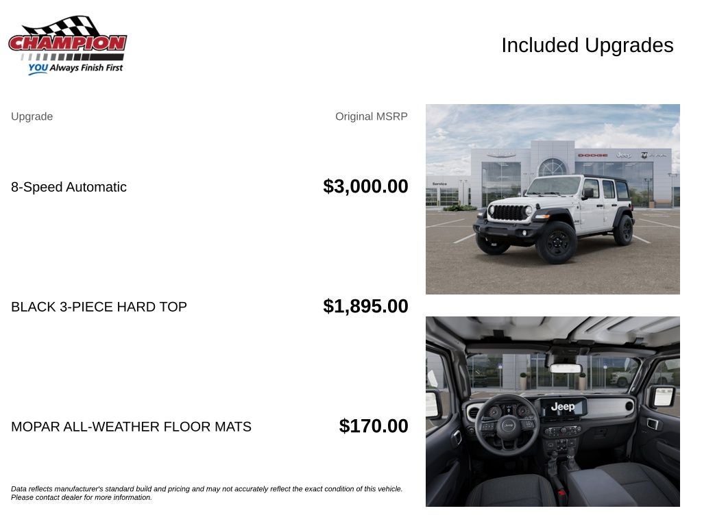 2026 Jeep Wrangler WRANGLER 4-DOOR SPORT