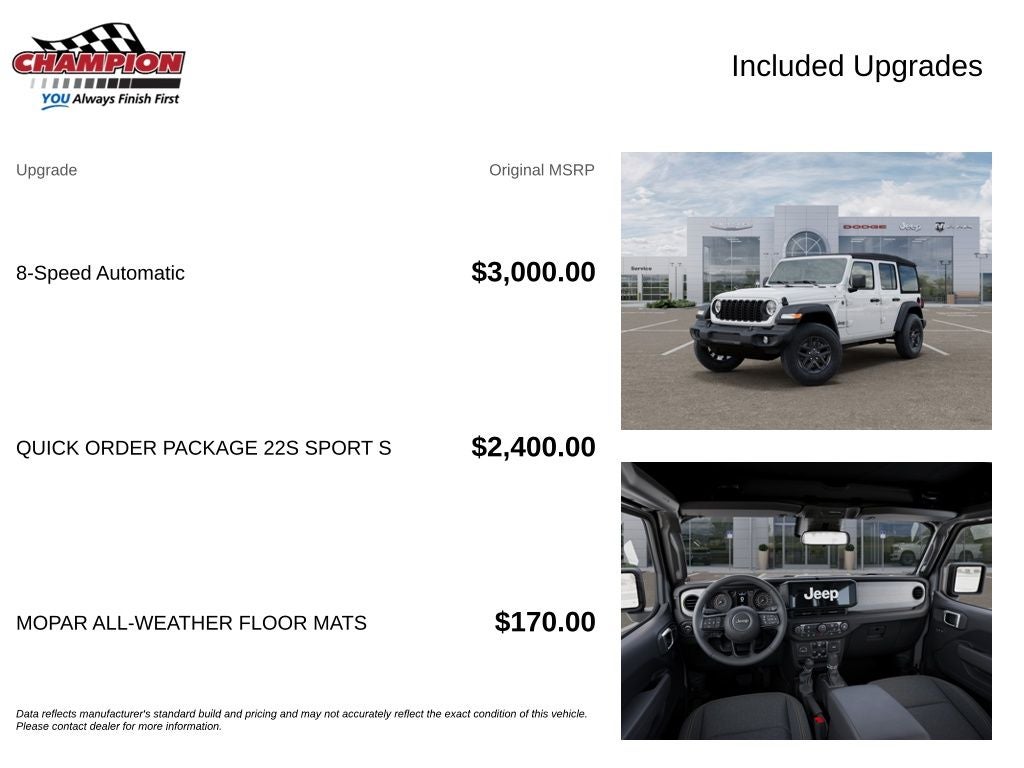 2026 Jeep Wrangler WRANGLER 4-DOOR SPORT S