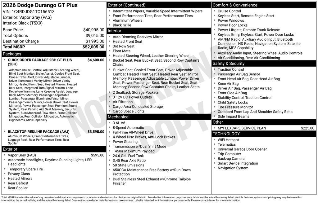 2026 Dodge Durango GT Plus AWD
