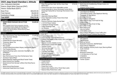 2023 Jeep Grand Cherokee L Altitude 4x4