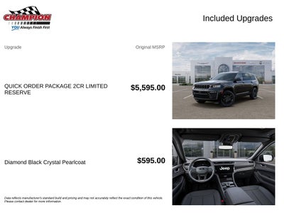 2026 Jeep Grand Cherokee GRAND CHEROKEE L LIMITED RESERVE 4X4