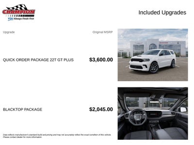 2026 Dodge Durango DURANGO GT PLUS AWD HEMI V8