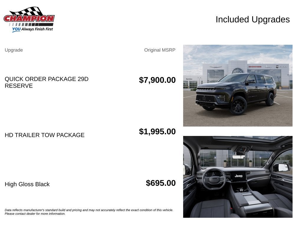 2026 Jeep Grand Wagoneer GRAND WAGONEER L LIMITED RESERVE 4X4