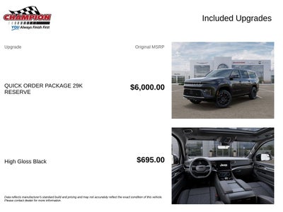 2026 Jeep Grand Wagoneer L GRAND WAGONEER L SUMMIT RESERVE 4X4