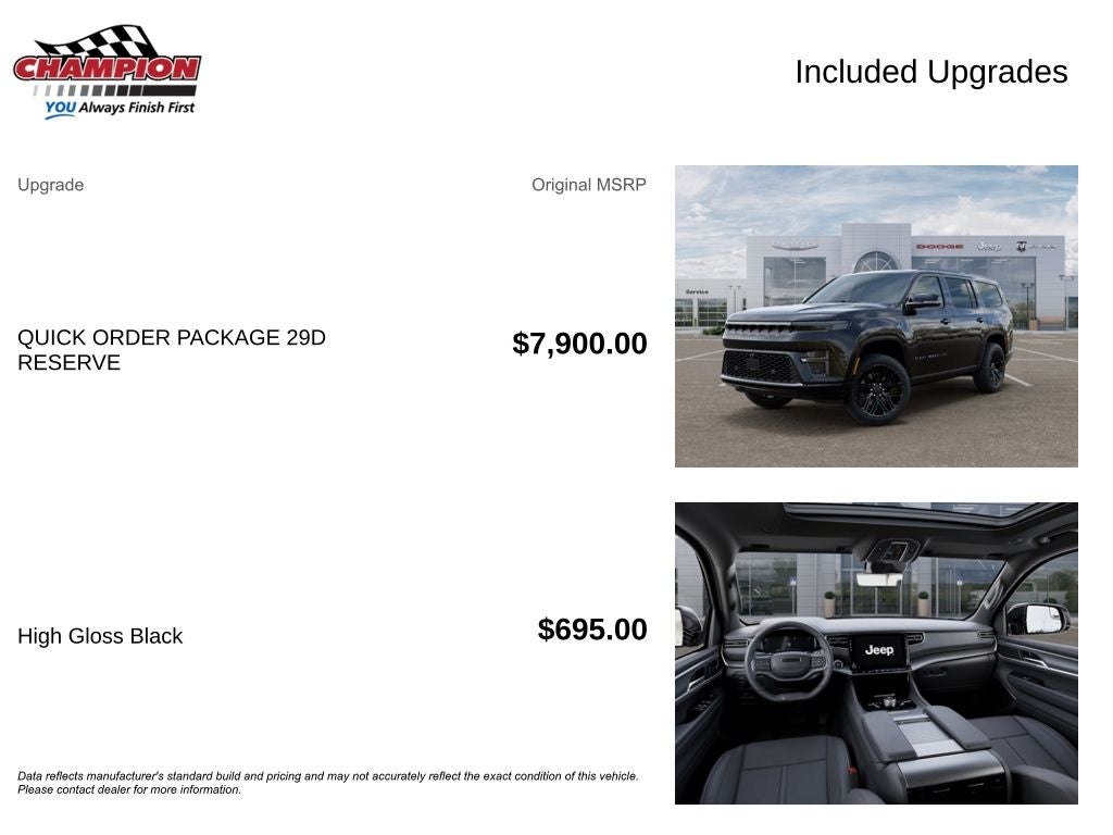 2026 Jeep Grand Wagoneer GRAND WAGONEER LIMITED RESERVE 4X4