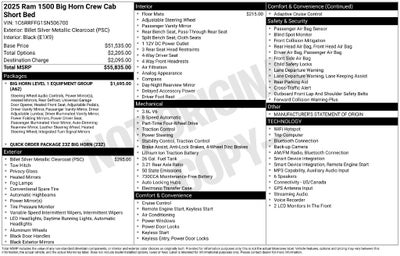 2025 RAM 1500 Big Horn/Lone Star