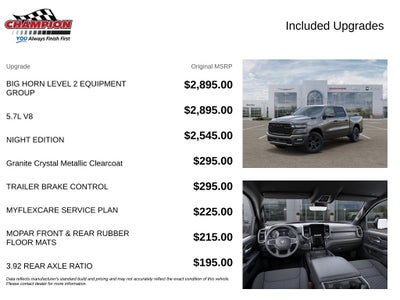 2026 RAM Ram 1500 RAM 1500 BIG HORN CREW CAB 4X4 5'7' BOX