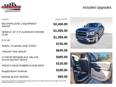2019 RAM 1500 Big Horn/Lone Star Crew Cab 4x4 5'7' Box