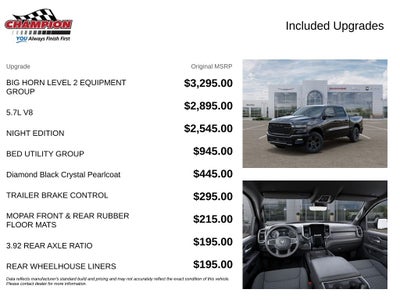 2027 RAM Ram 1500 RAM 1500 BIG HORN CREW CAB 4X4 5'7' BOX
