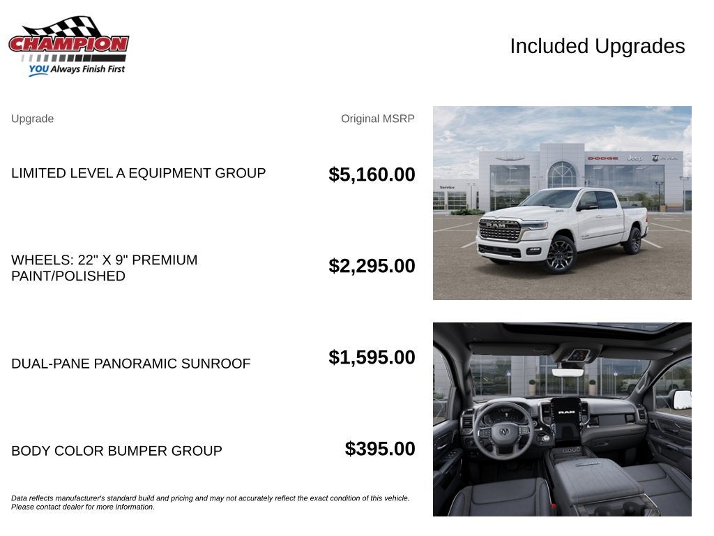 2027 RAM Ram 1500 RAM 1500 LIMITED CREW CAB 4X4 5'7' BOX