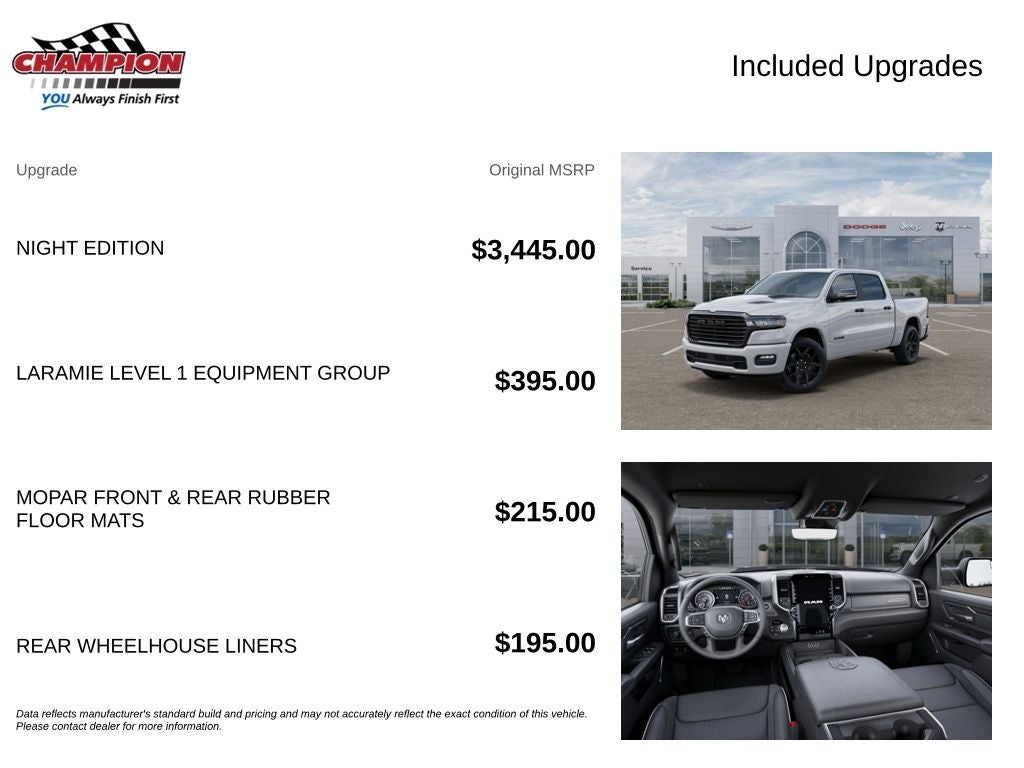 2026 RAM Ram 1500 RAM 1500 LARAMIE CREW CAB 4X4 5'7' BOX