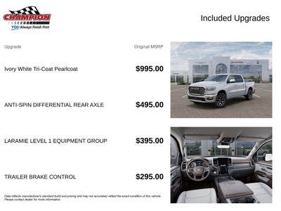 2026 RAM Ram 1500 RAM 1500 LARAMIE CREW CAB 4X4 5'7' BOX