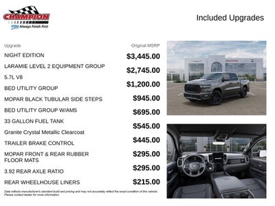 2026 RAM Ram 1500 RAM 1500 LARAMIE CREW CAB 4X4 5'7' BOX