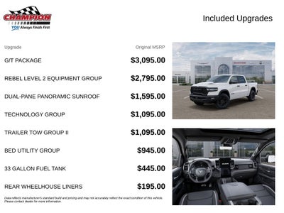 2027 RAM Ram 1500 RAM 1500 REBEL CREW CAB 4X4 5'7' BOX