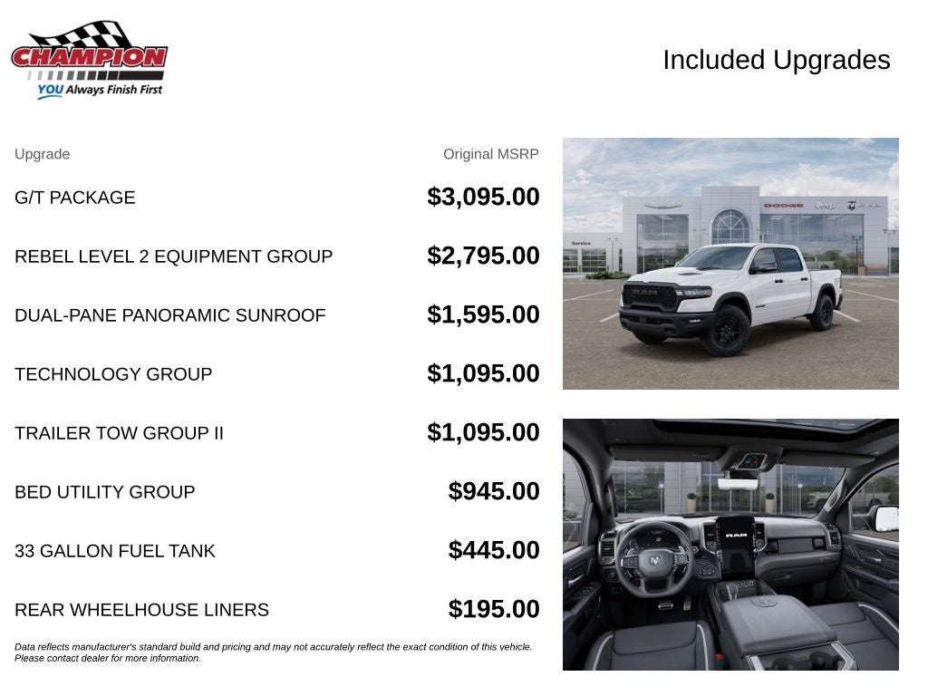 2027 RAM Ram 1500 RAM 1500 REBEL CREW CAB 4X4 5'7' BOX