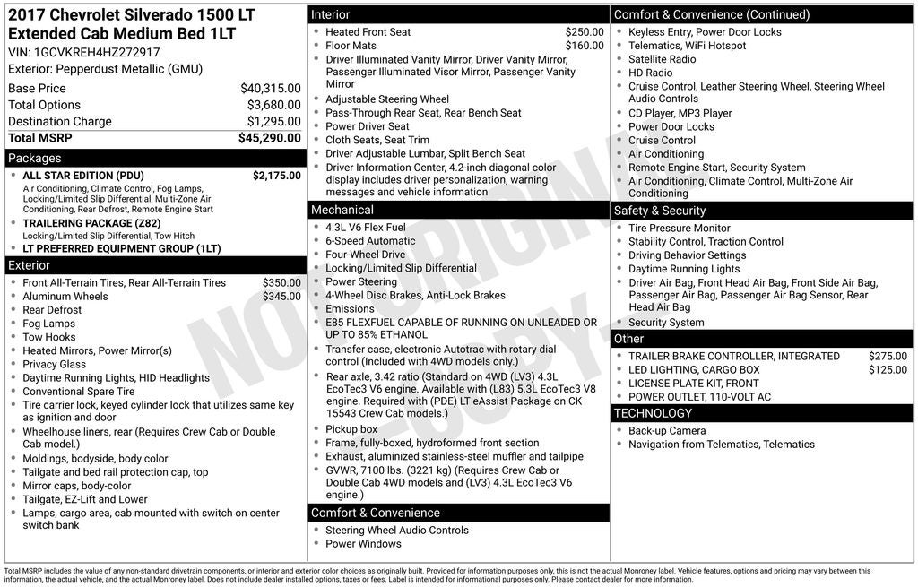 2017 Chevrolet Silverado 1500 LT