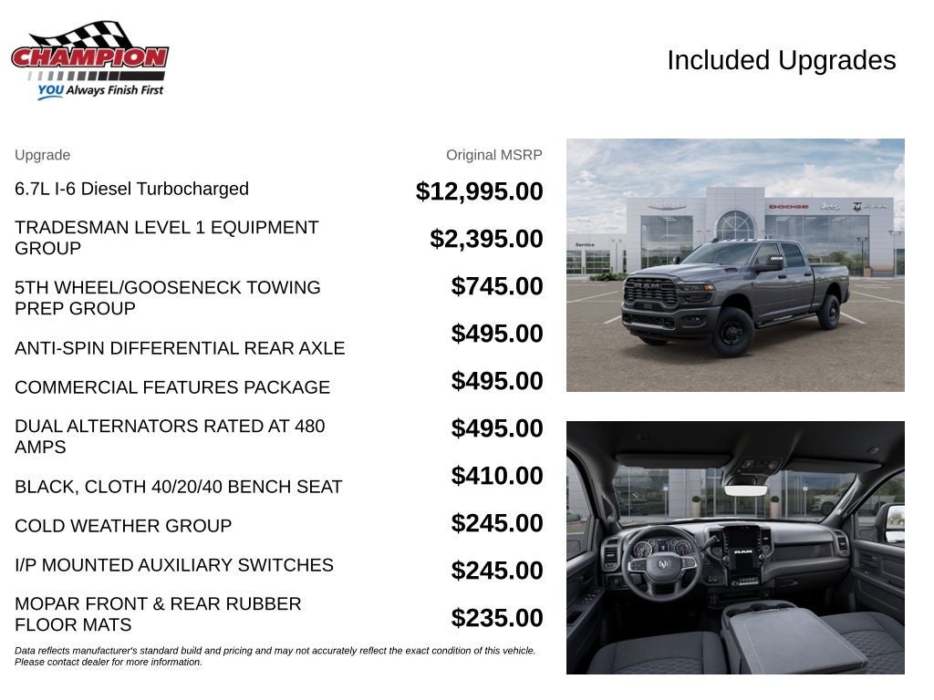 2026 RAM 2500 RAM 2500 TRADESMAN CREW CAB 4X4 6'4' BOX