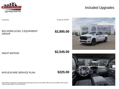 2026 RAM 1500 RAM 1500 BIG HORN CREW CAB 4X4 5'7' BOX
