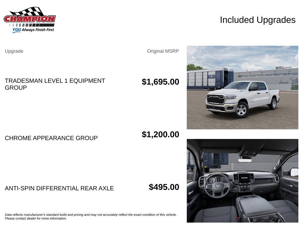 2027 RAM Ram 1500 RAM 1500 TRADESMAN CREW CAB 4X4 5'7' BOX