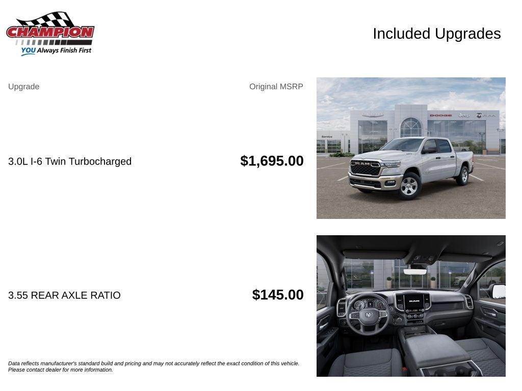 2026 RAM Ram 1500 RAM 1500 BIG HORN CREW CAB 4X4 5'7' BOX