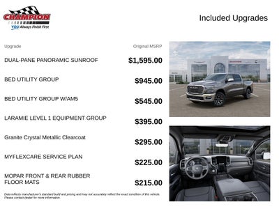 2026 RAM Ram 1500 RAM 1500 LARAMIE CREW CAB 4X4 5'7' BOX