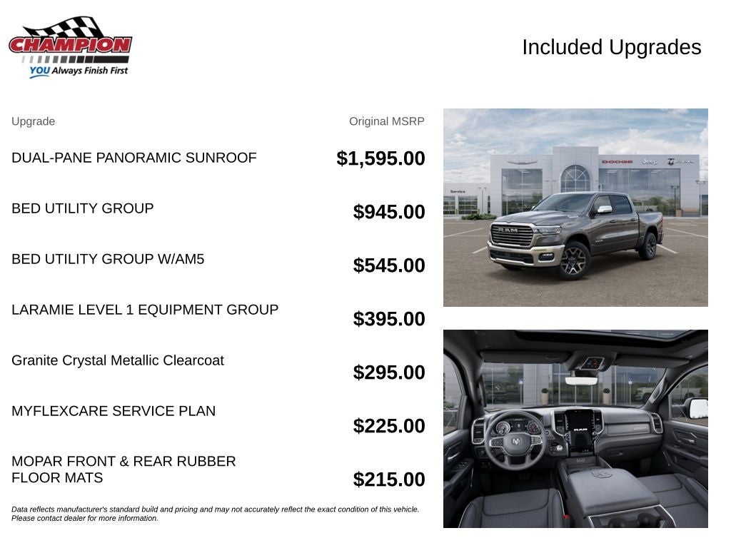 2026 RAM Ram 1500 RAM 1500 LARAMIE CREW CAB 4X4 5'7' BOX