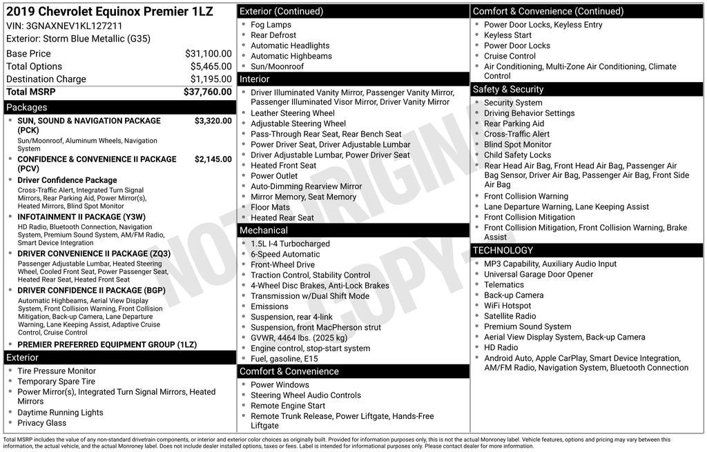 2019 Chevrolet Equinox Premier