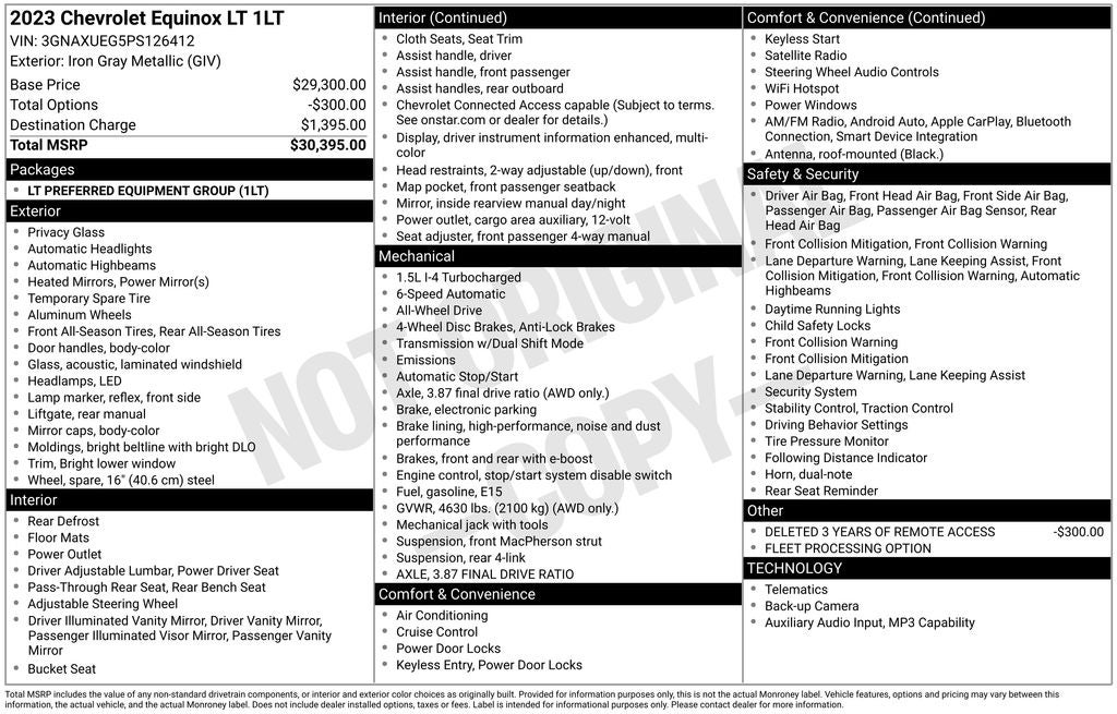 2023 Chevrolet Equinox AWD LT