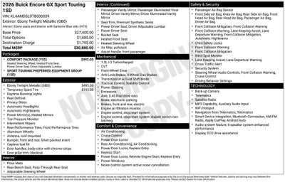 2026 Buick Encore GX Sport Touring FWD