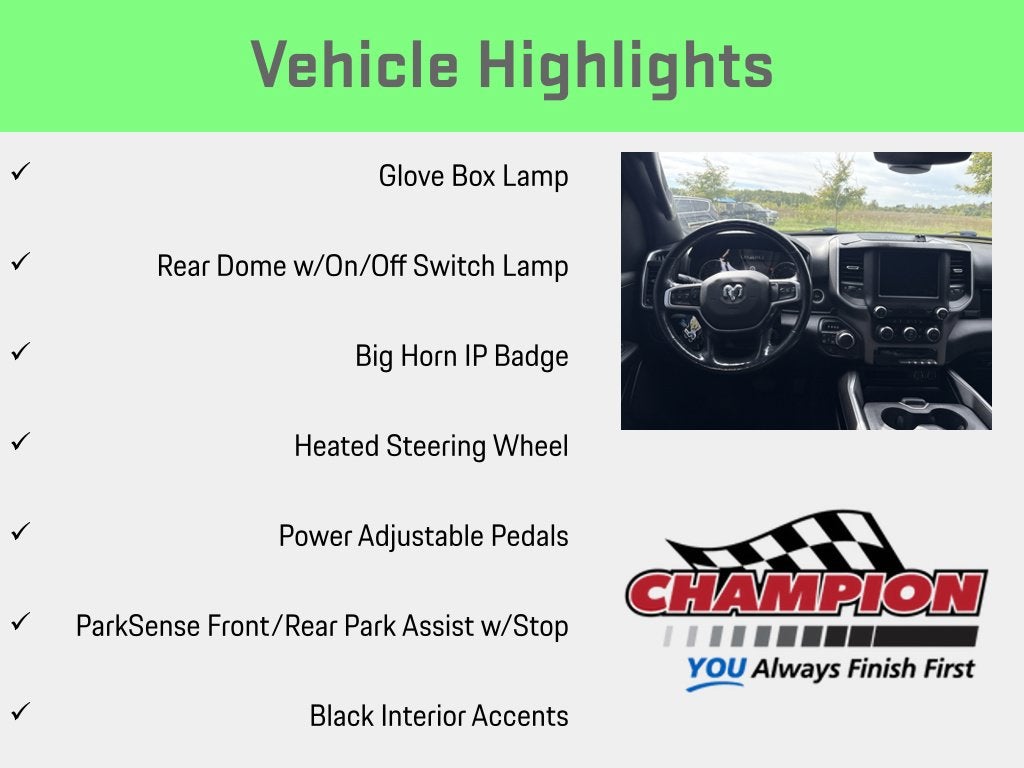 2020 RAM 1500 Big Horn Crew Cab 4x4 5'7' Box
