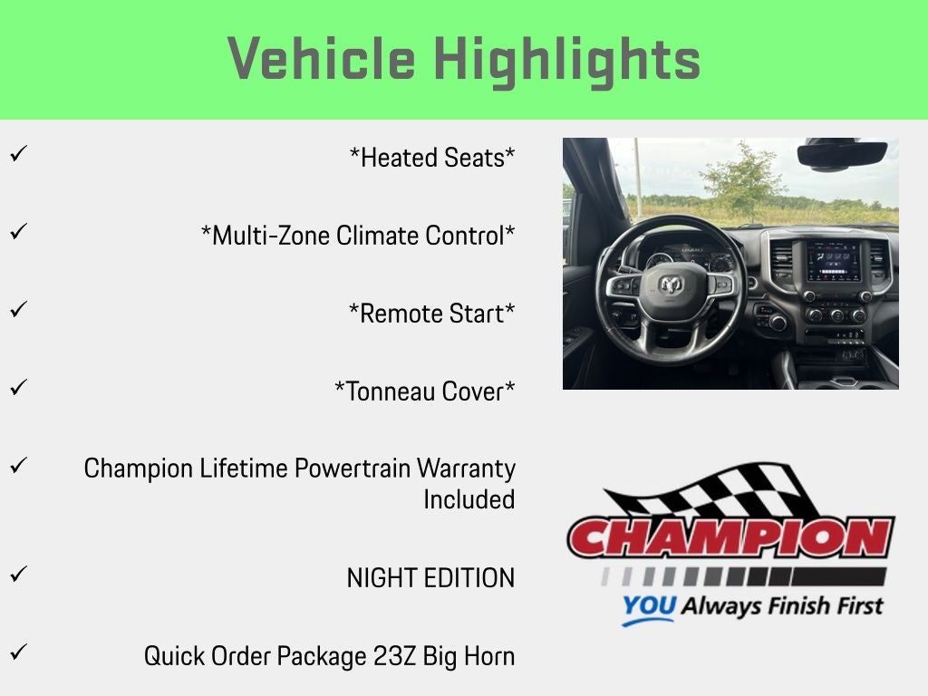 2021 RAM 1500 Big Horn Quad Cab 4x4 6'4' Box