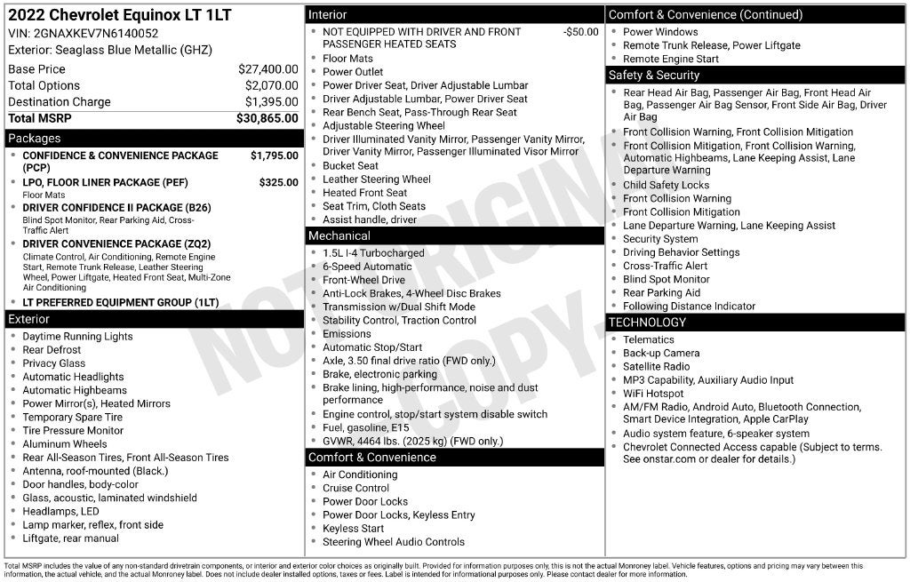 2022 Chevrolet Equinox FWD LT