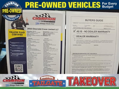 2016 Chevrolet Cruze Limited LT
