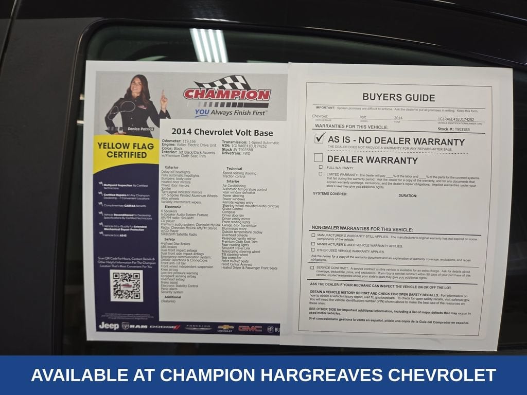 2014 Chevrolet Volt 5DR HB