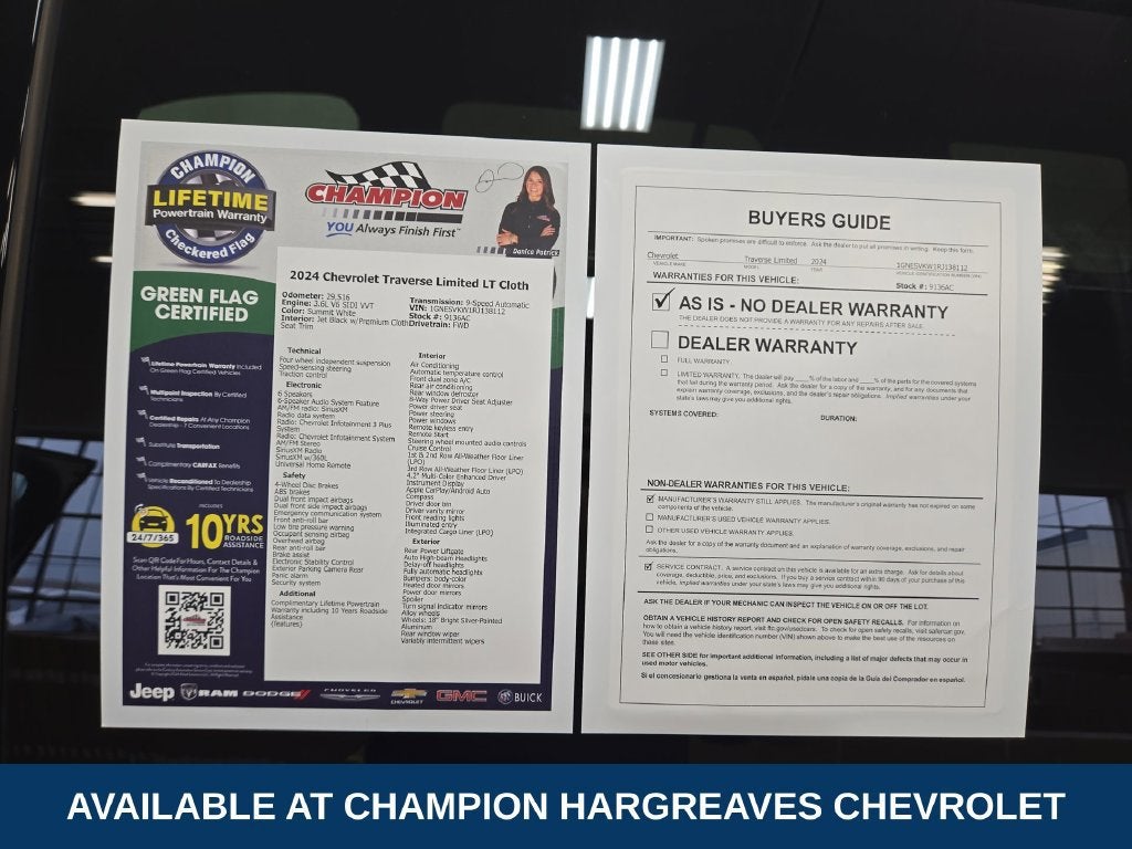 2024 Chevrolet Traverse Limited LT Cloth