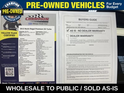 2013 Buick Regal Turbo Premium 3