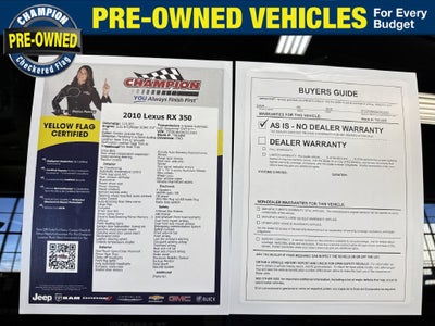 2010 Lexus RX 350 