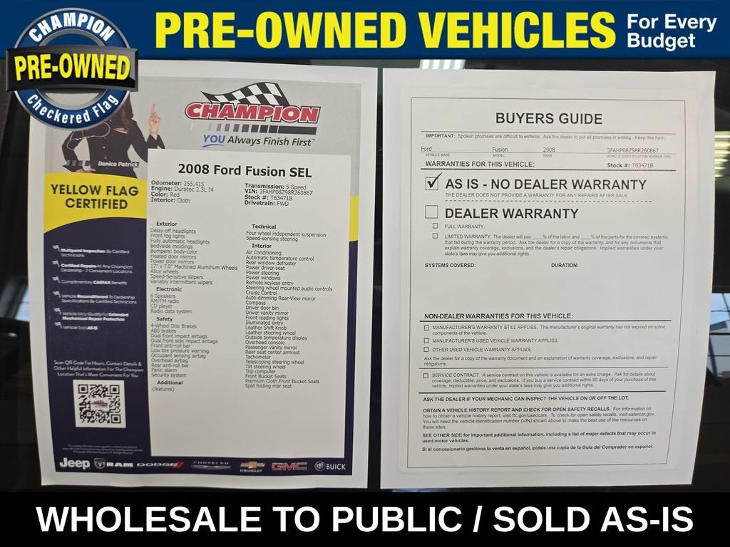2008 Ford Fusion SEL