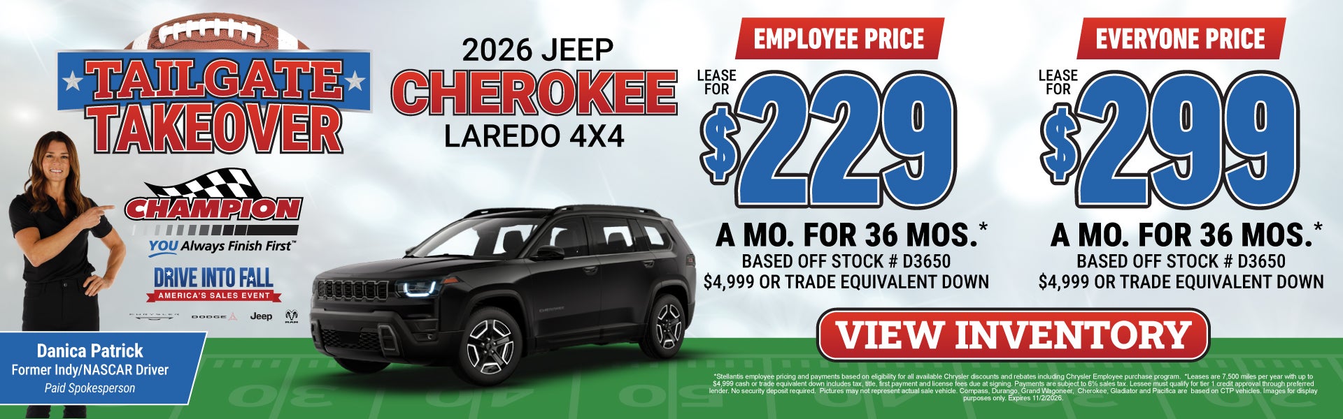 2026 cherokee lease offer