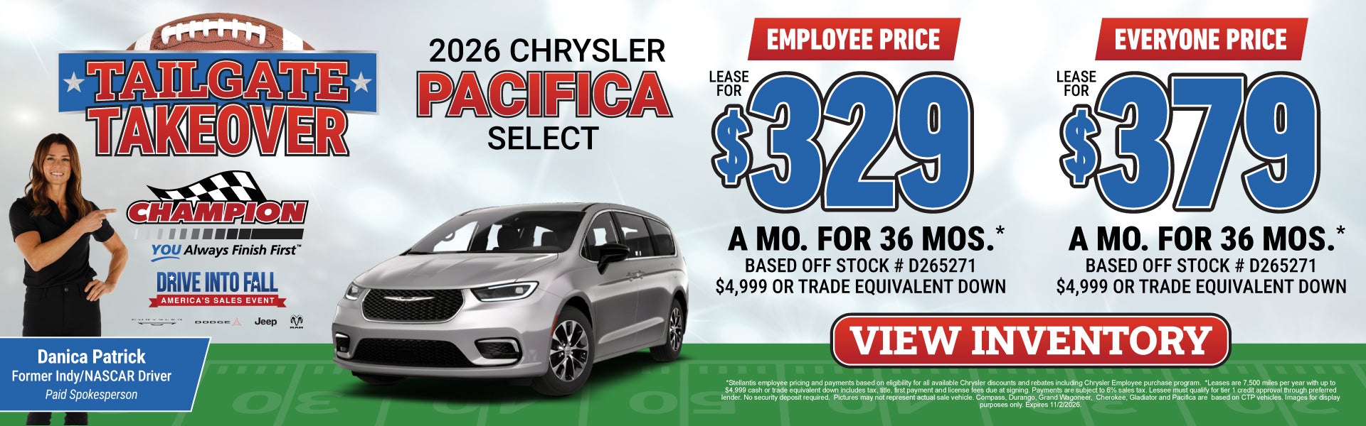 2026 pacifica lease offer